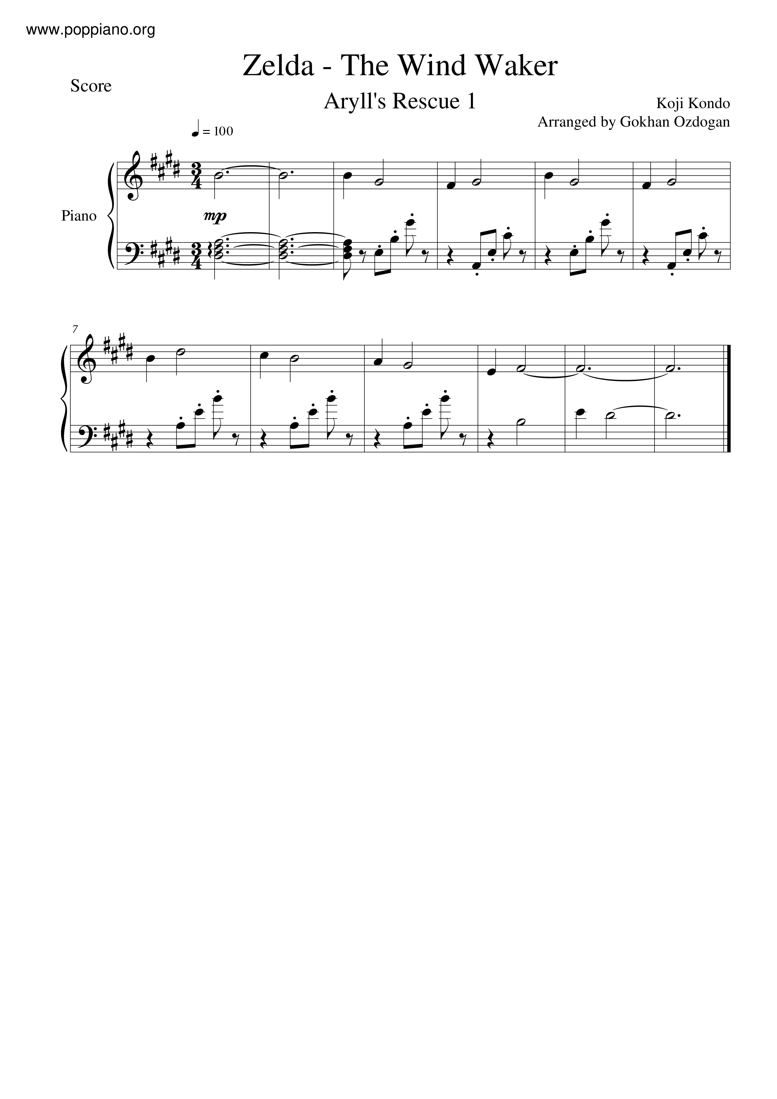 Aryll's Rescue 1 Score