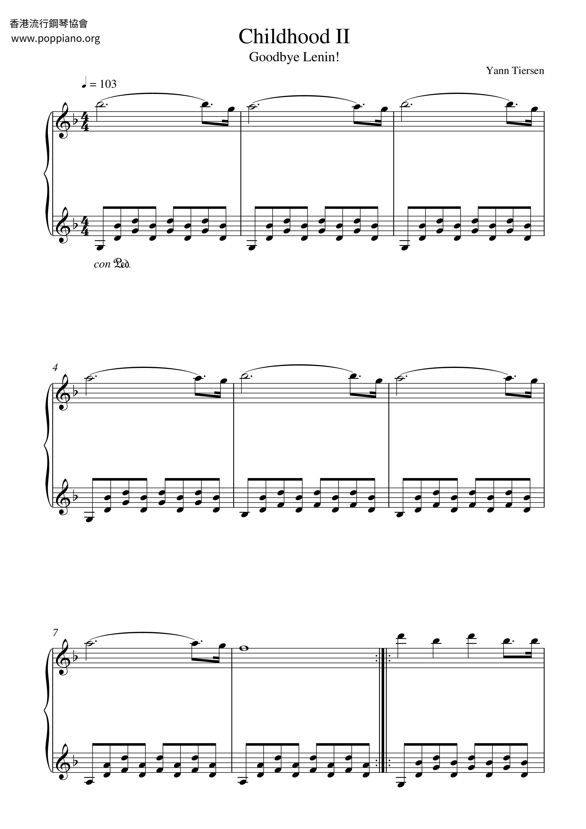 Childhood II Score