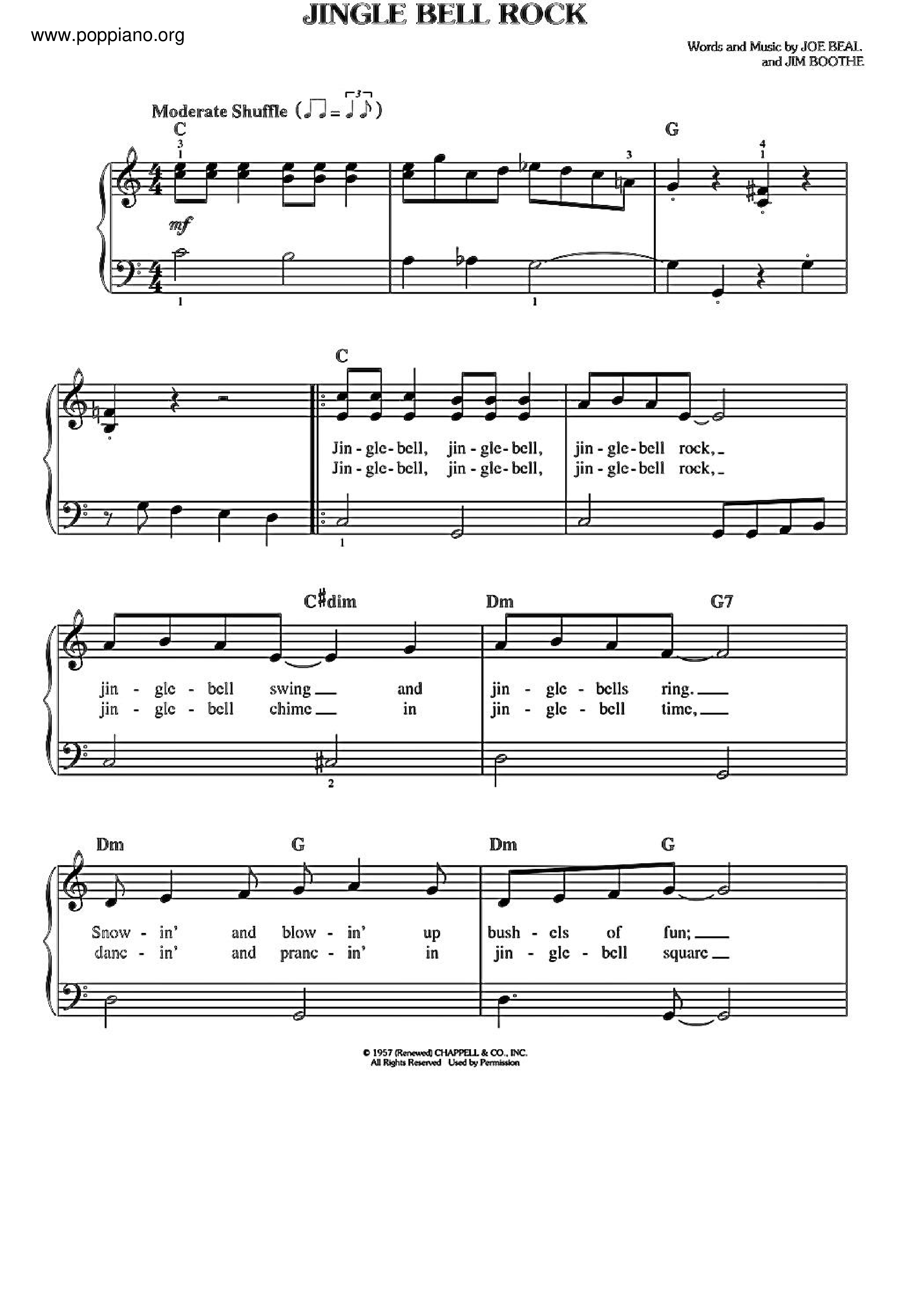 Jingle Bell Rock琴譜