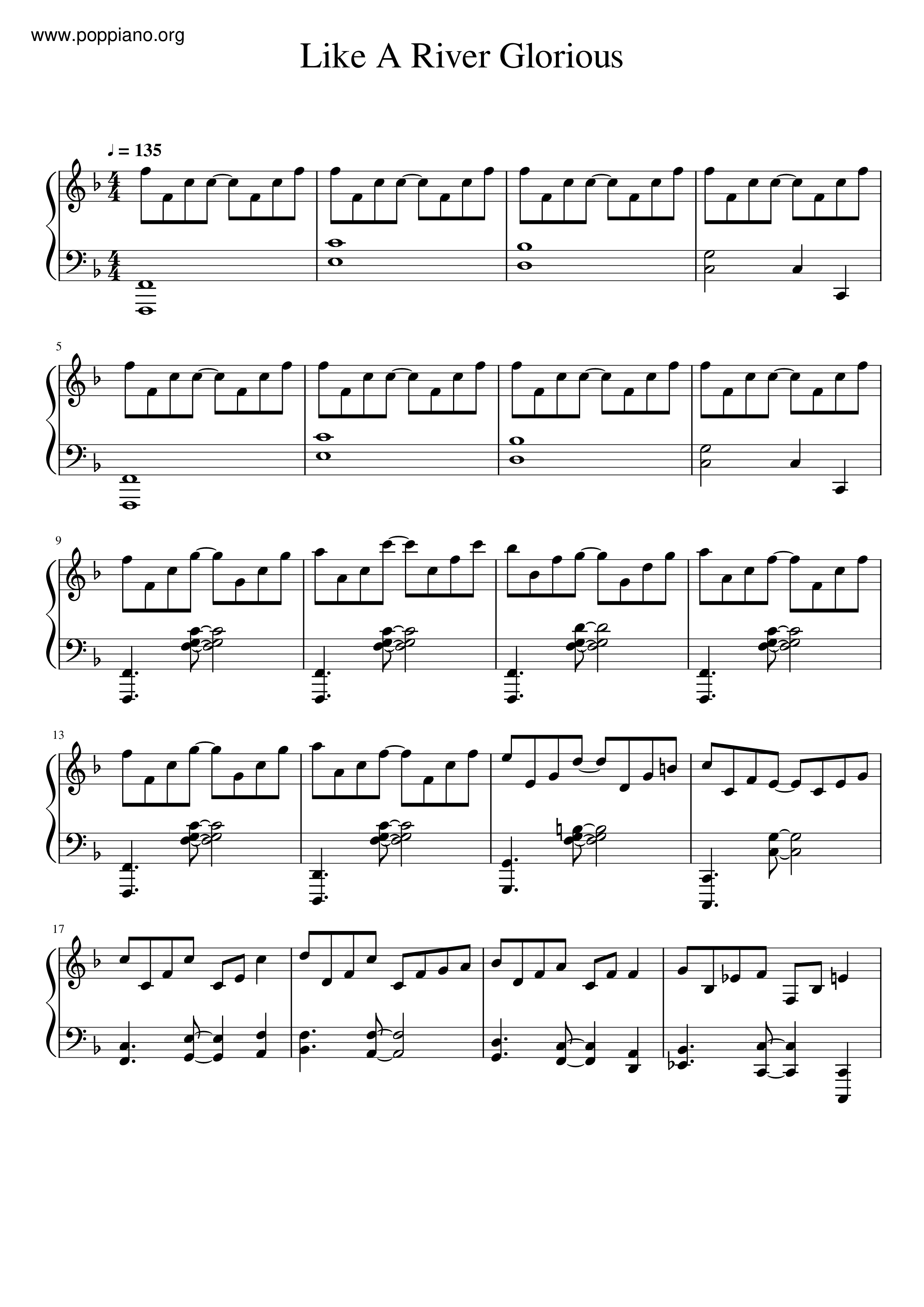 Like A River Glorious Score