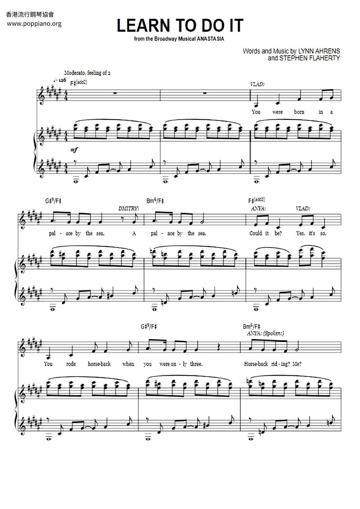 Learn To Do It Score