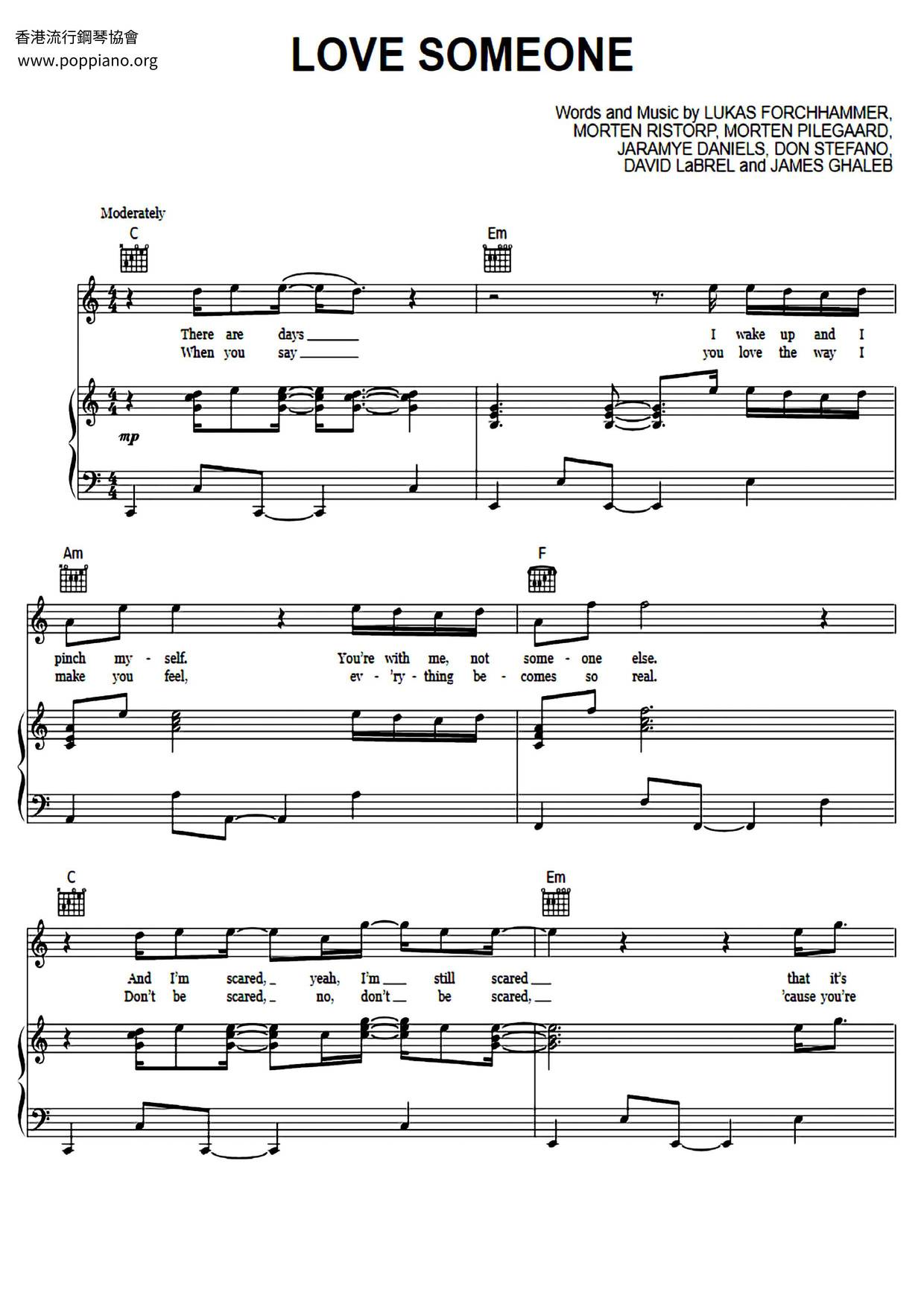 Love Someone Score