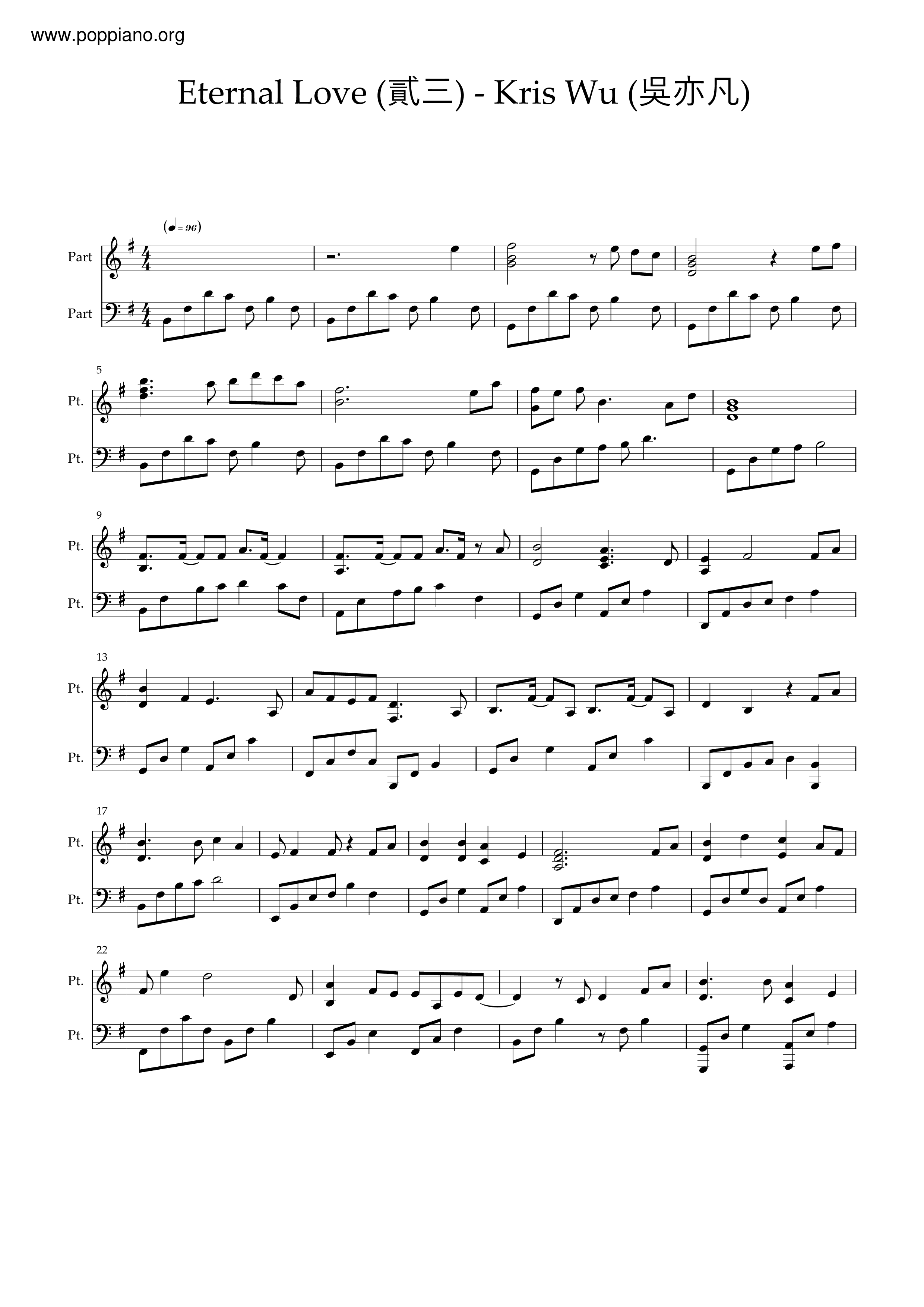 Eternal Love Score