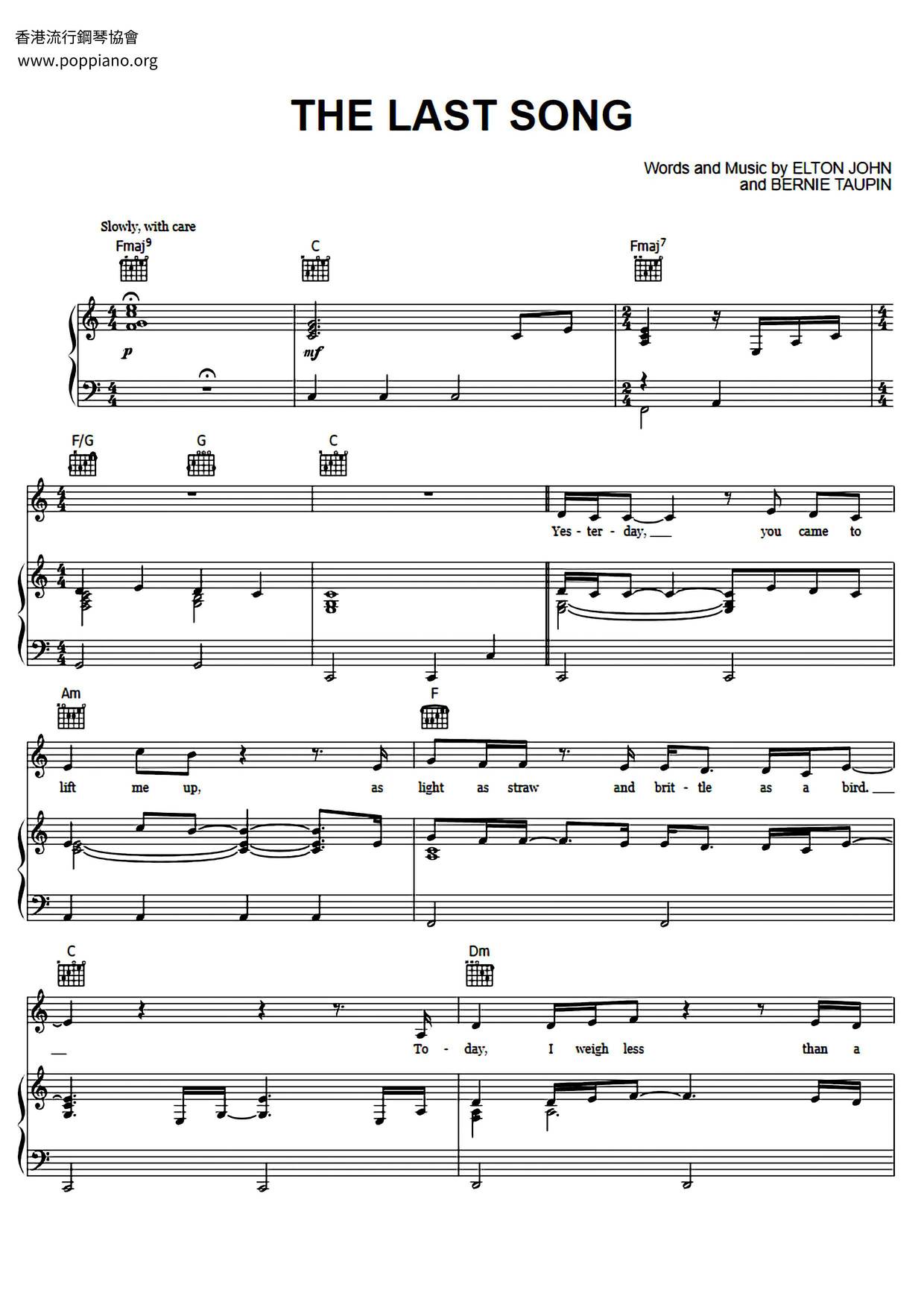 The Last Song Score