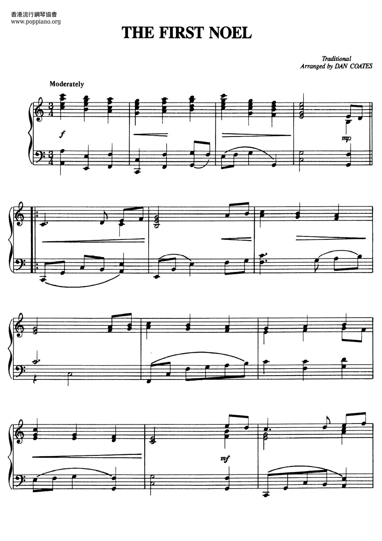 The First Noel Score