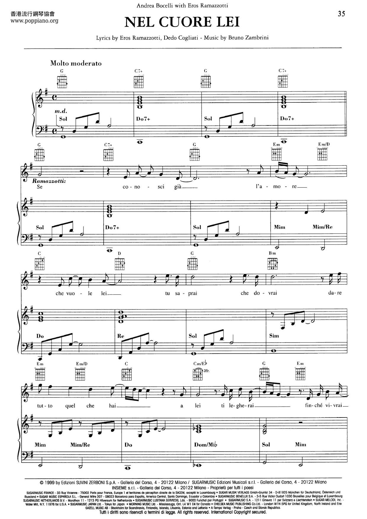 Nel Cuore Lei Score