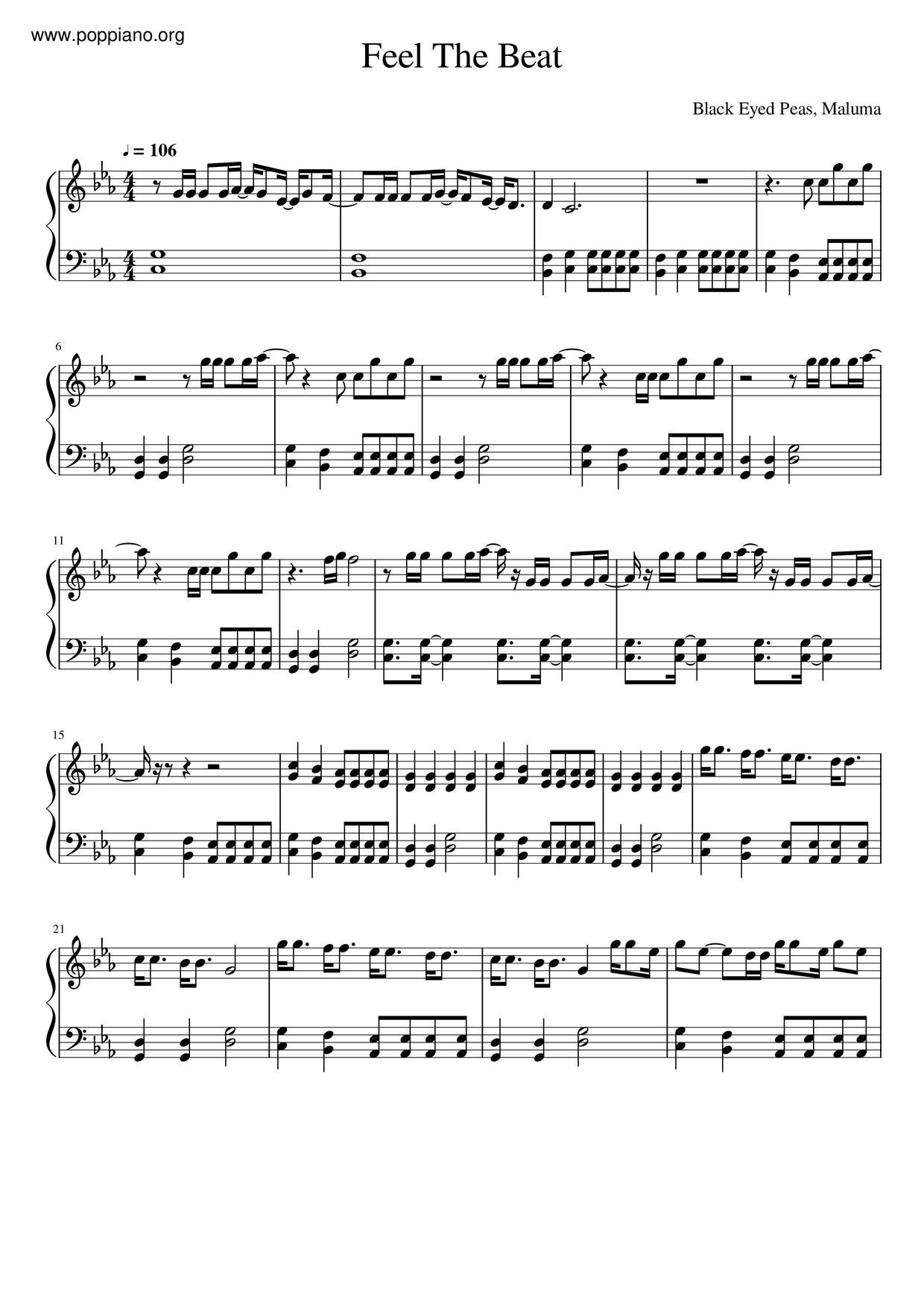 Feel The Beat Score