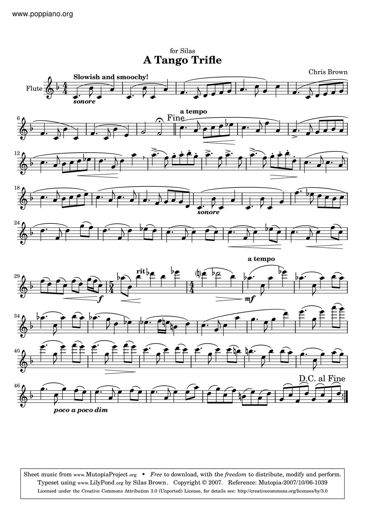 A Tango Trifle Score