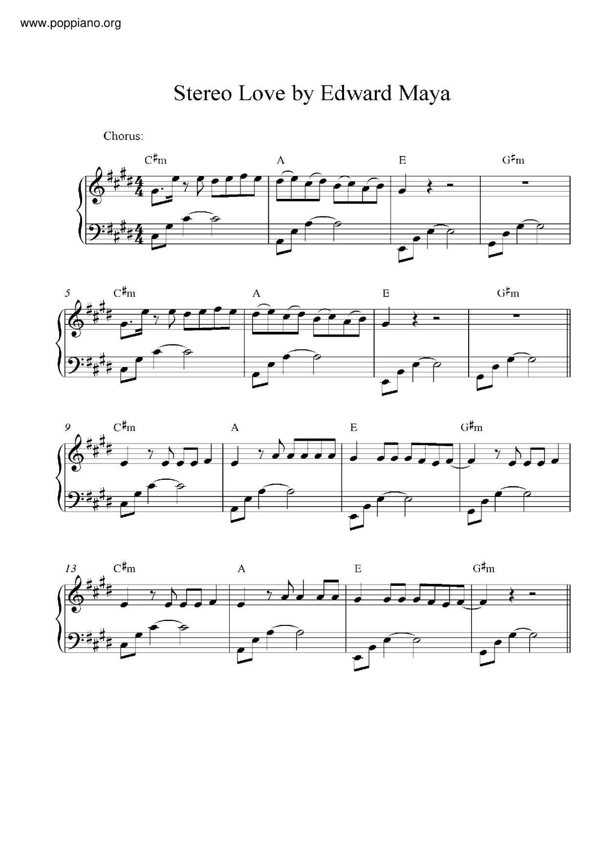 Stereo Love Score