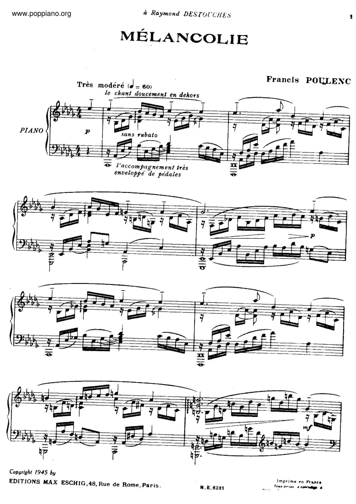 Melancholie Score