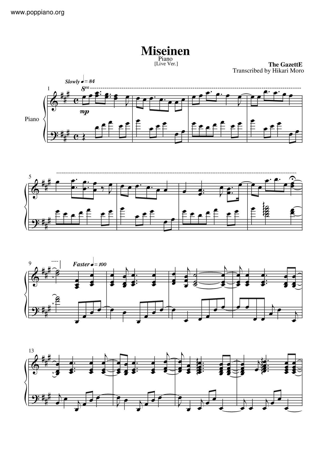 Miseinen Score