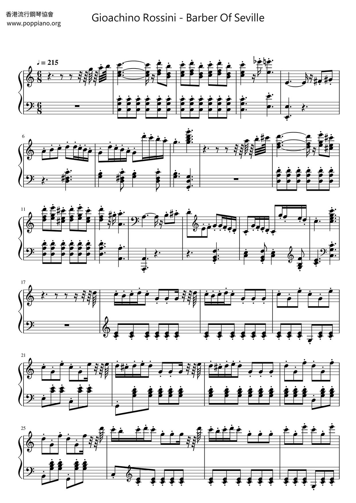 Barber Of Seville Score