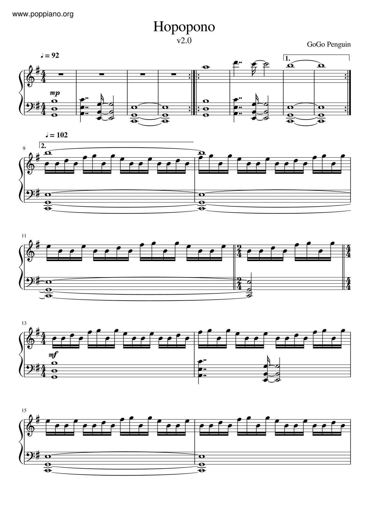 Hopopono Score