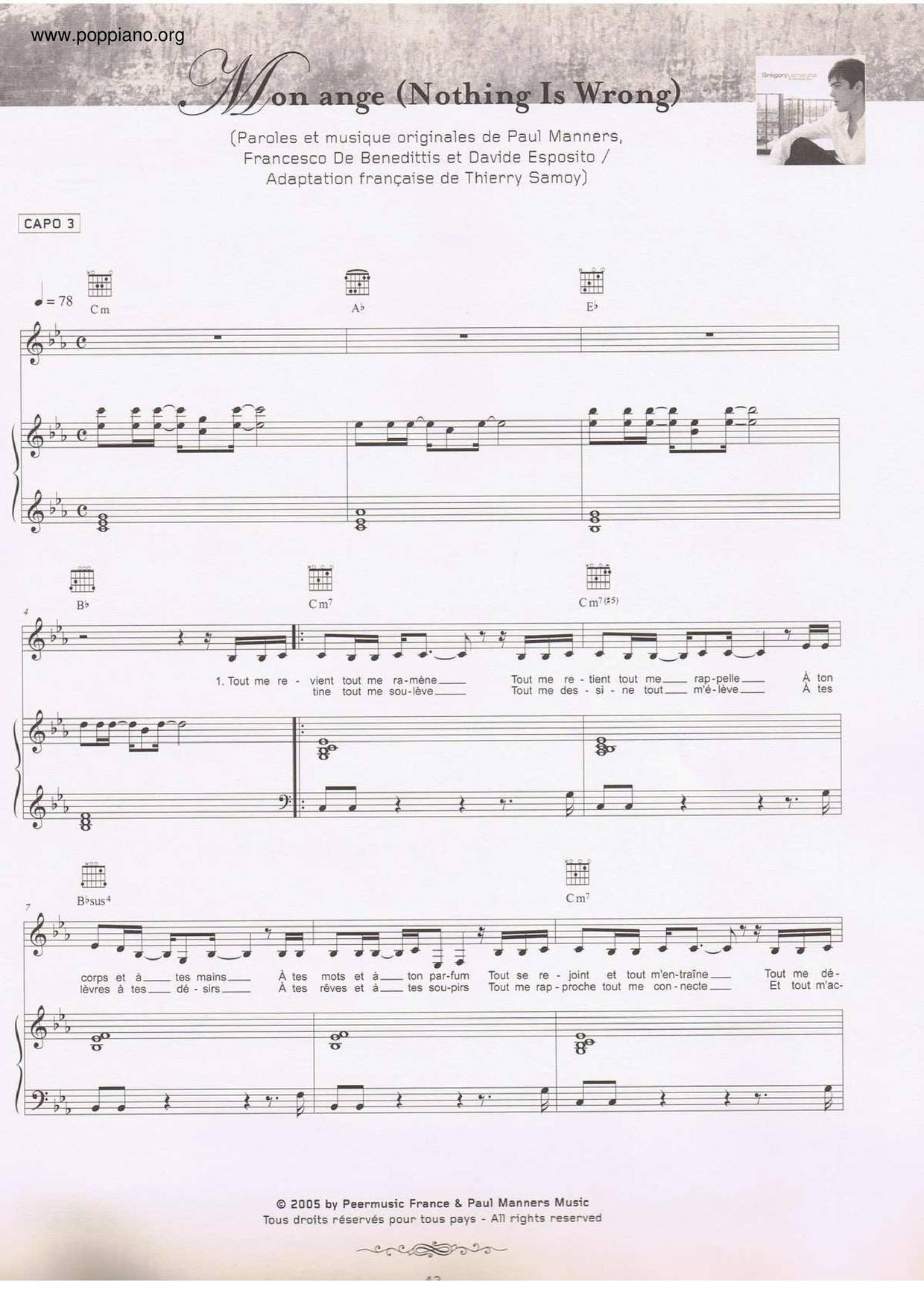Mon Ange Score