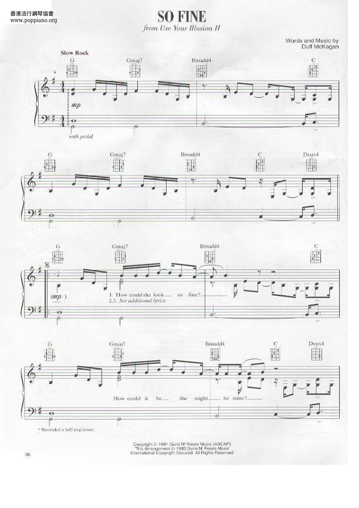 So Fine Score