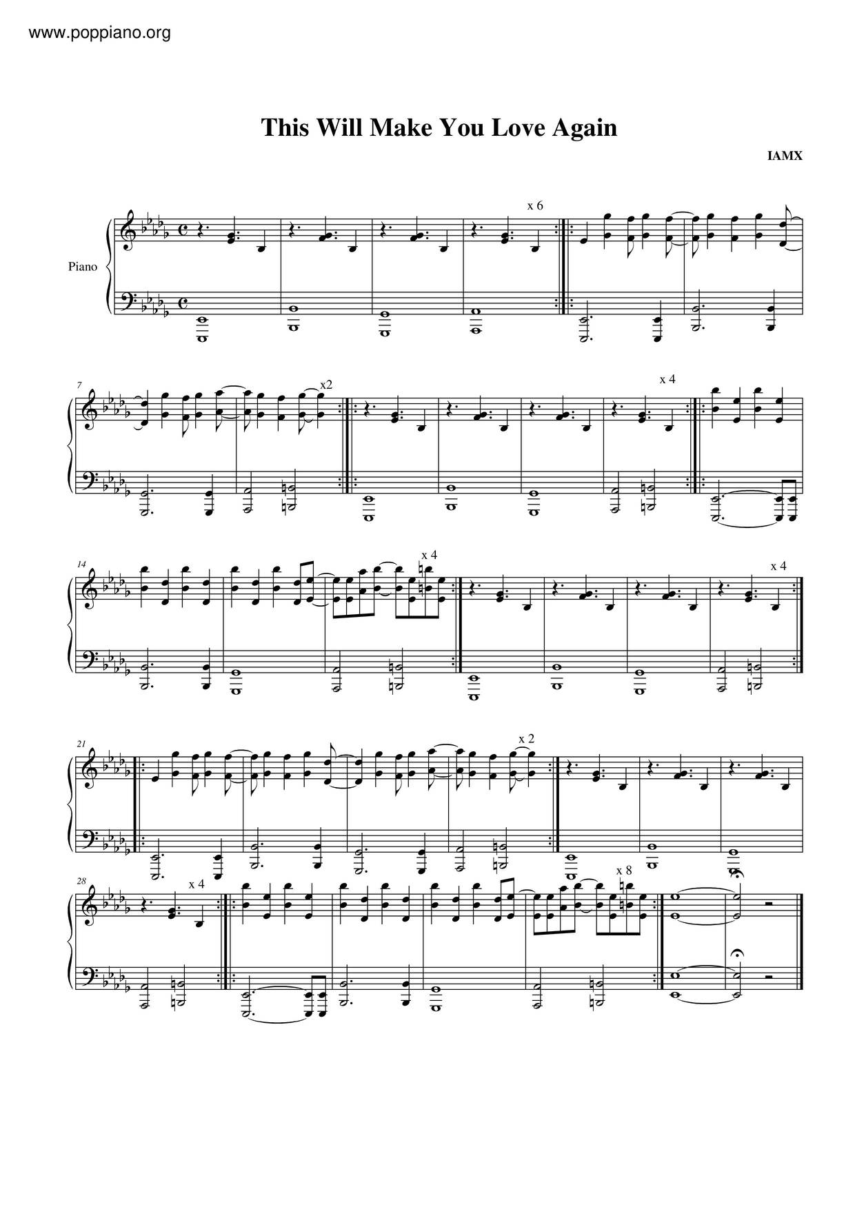 This Will Make You Love Again Score