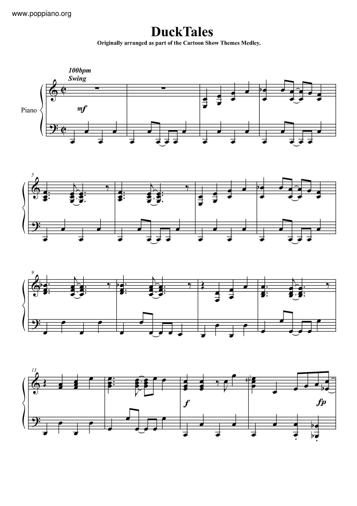 Duck Tales Score