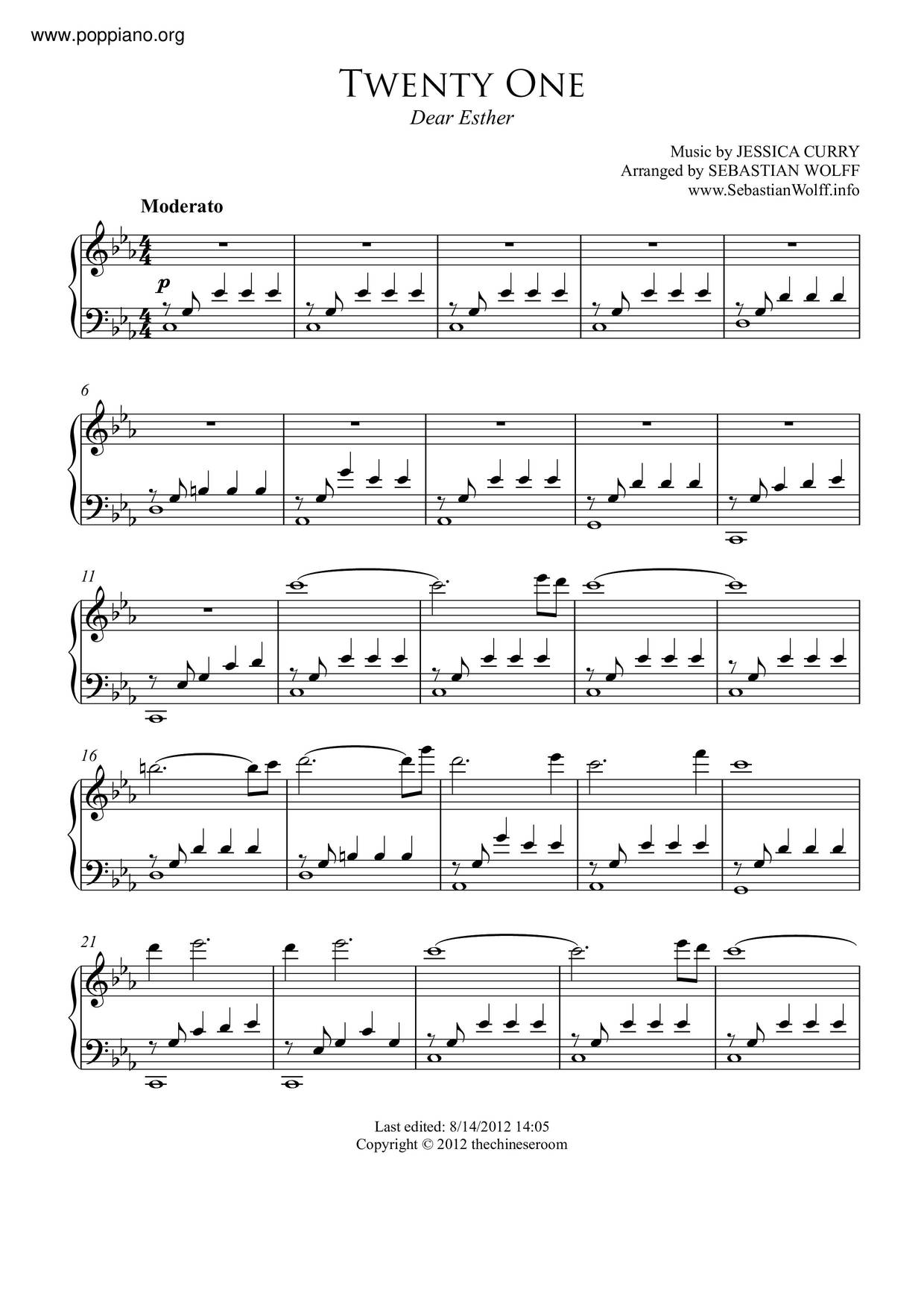 Twenty One Score