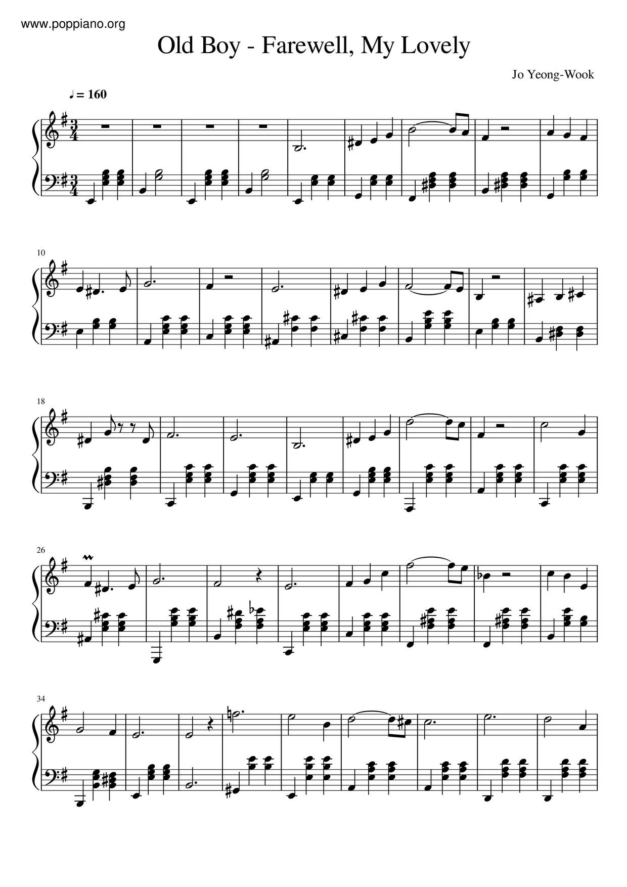 Farewell, My Lovely Score