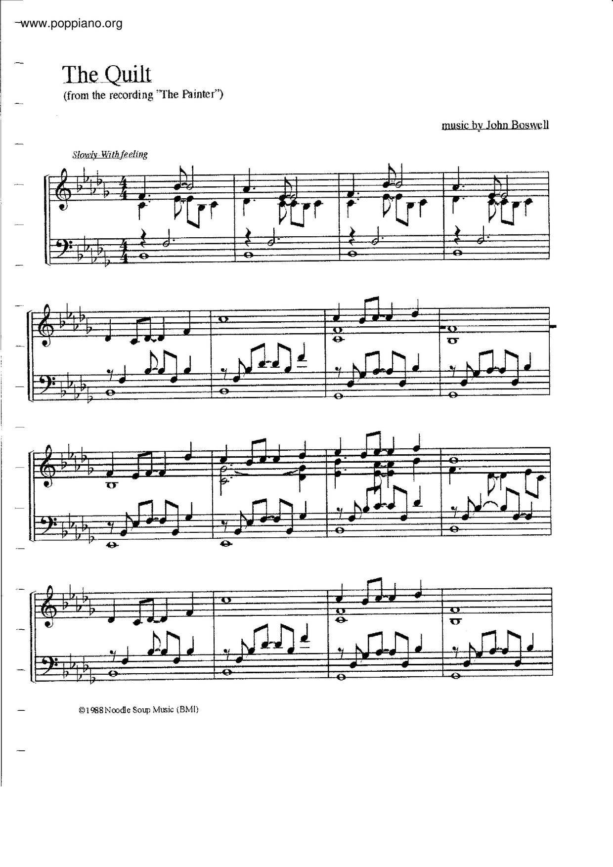 The Quilt Score