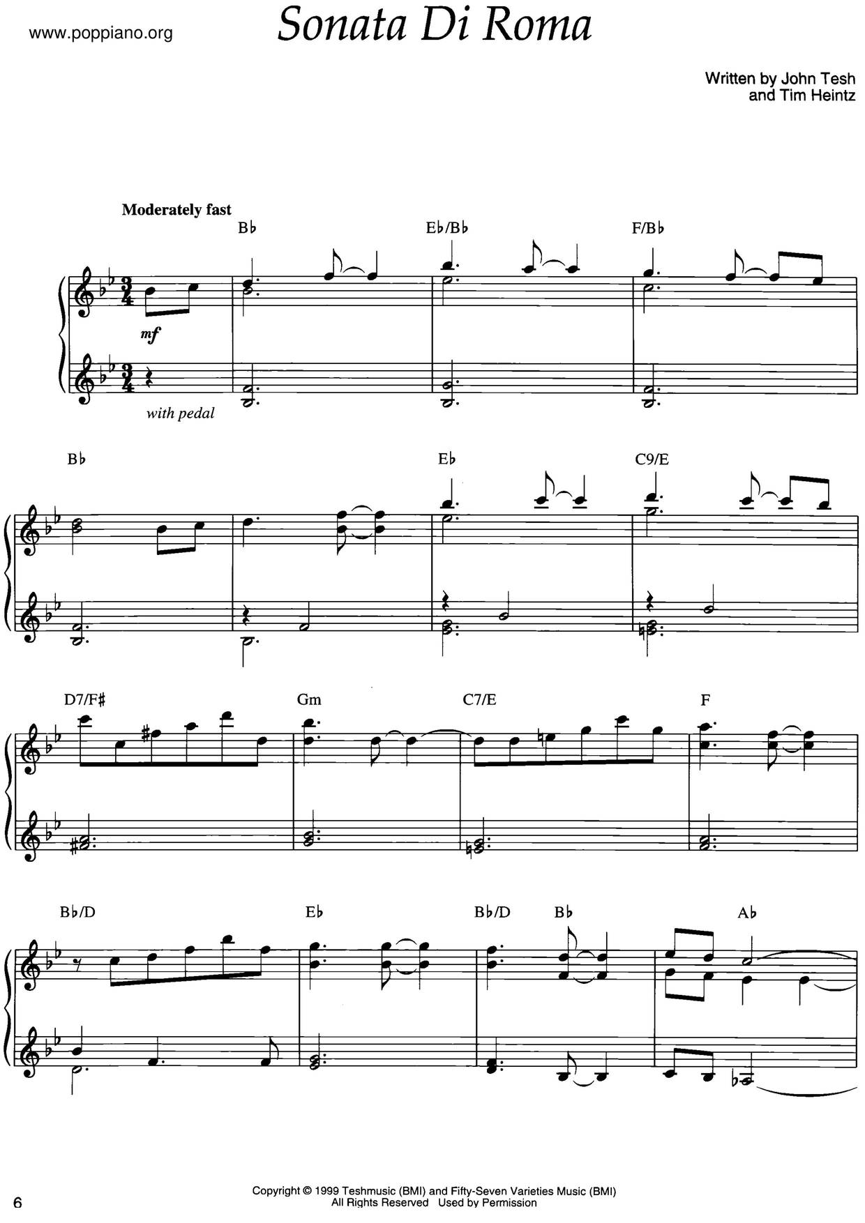 Sonata Di Roma Score