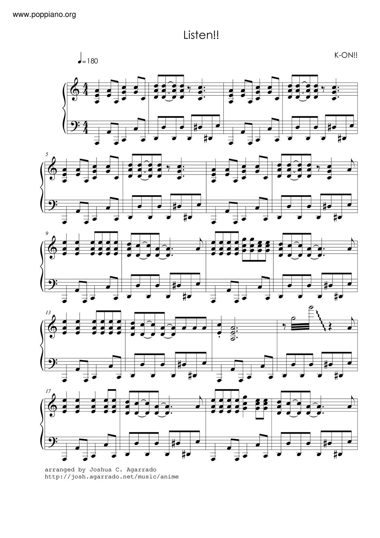 Listen! Score