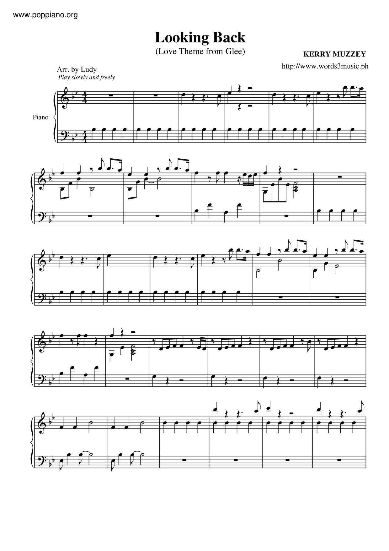 Looking Back Score