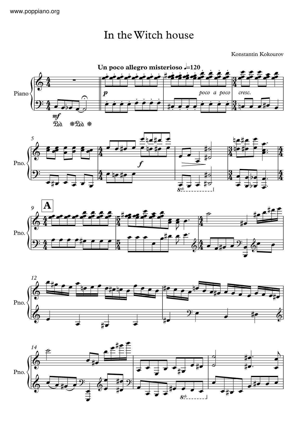 In The Witch House Score