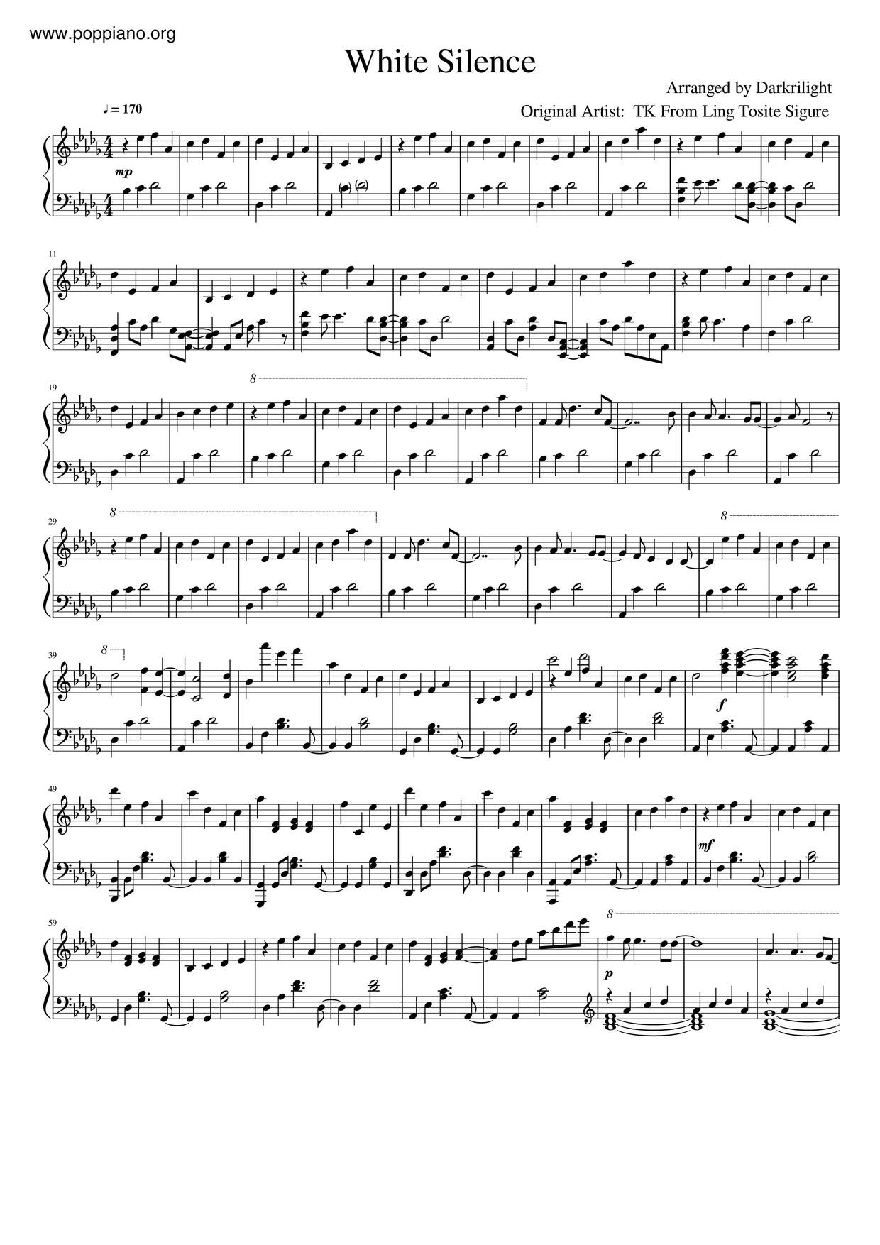 White Silence Score