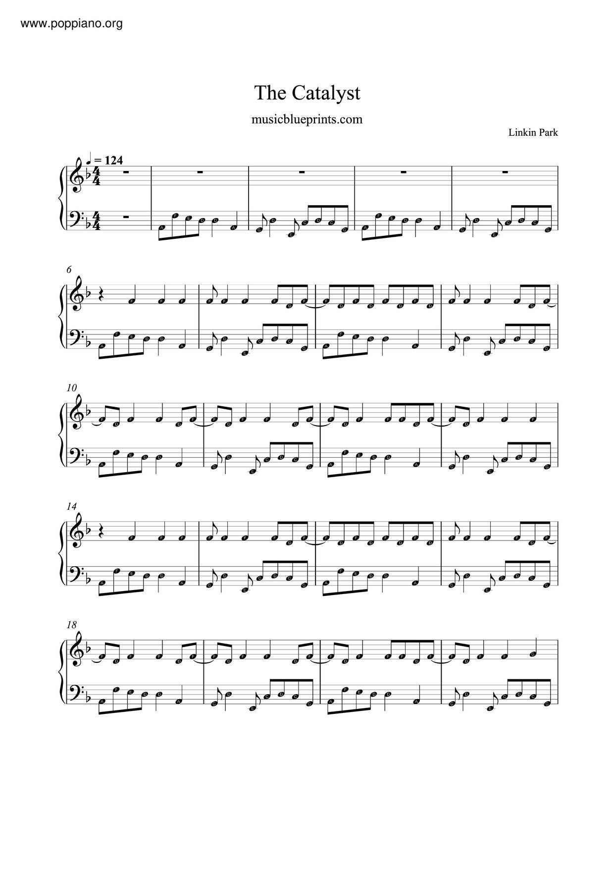 The Catalyst琴谱