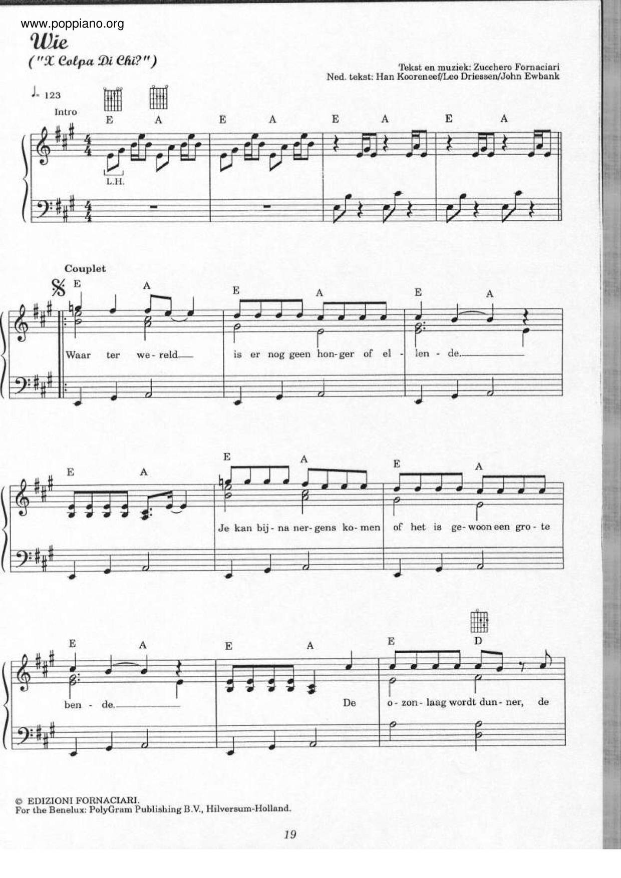 Wie琴譜