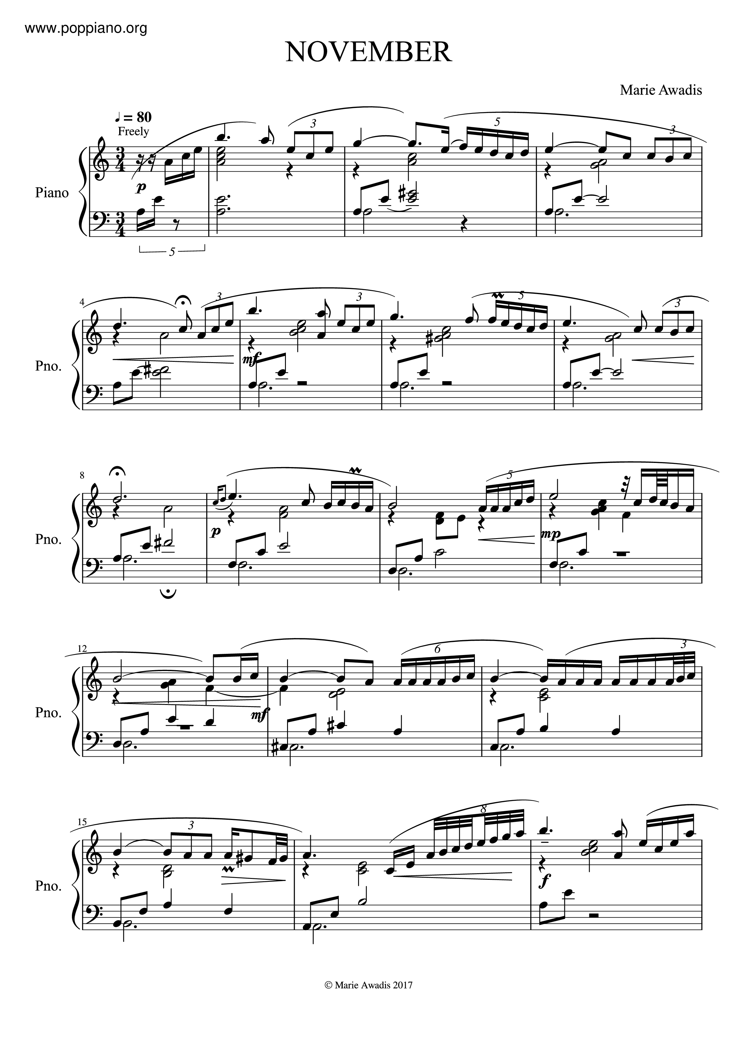 November Score