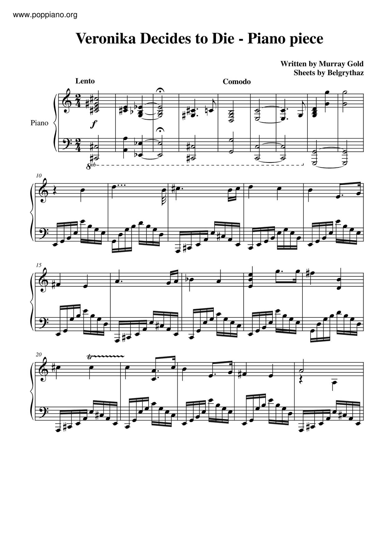 Veronika Decides To Die Score
