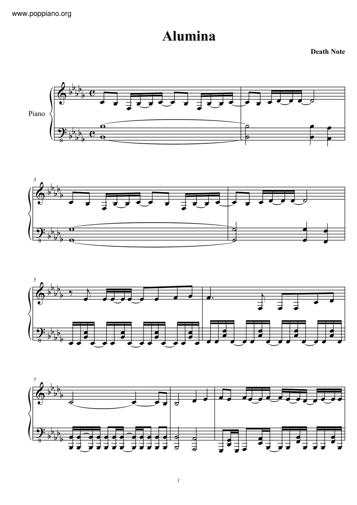 Death Note - Alumina Score