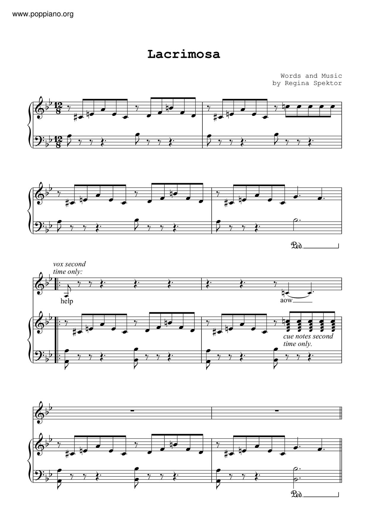 Lacrimosa Score