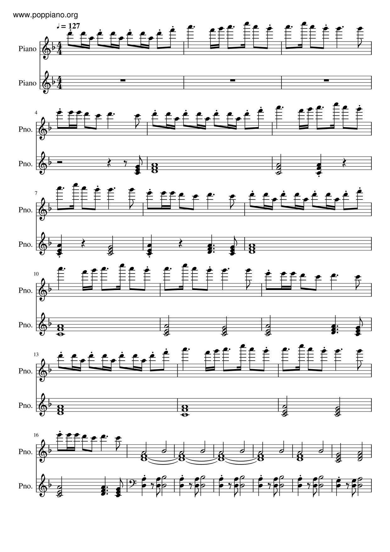 To Hell And Back Score