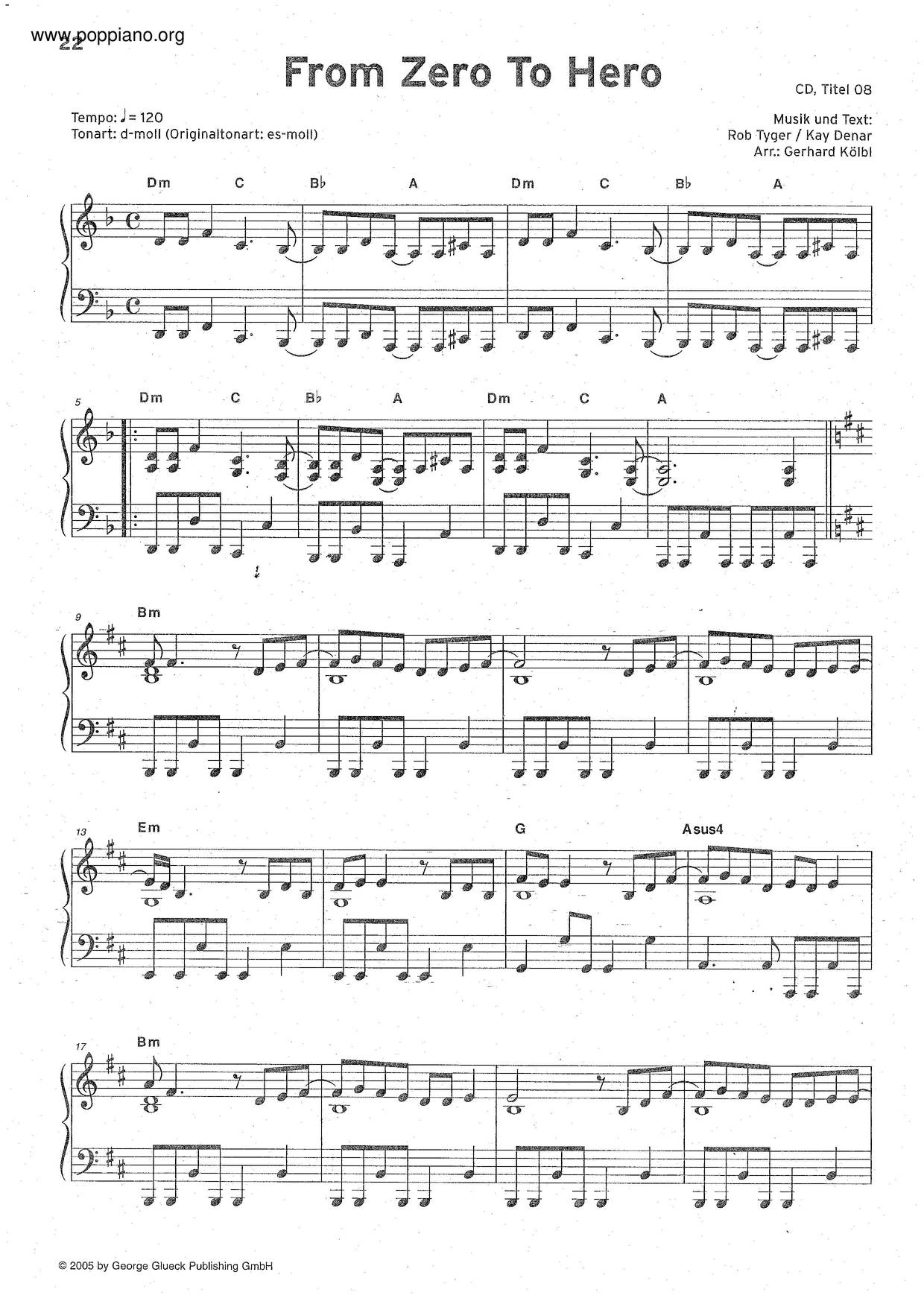 From Zero To Hero Score