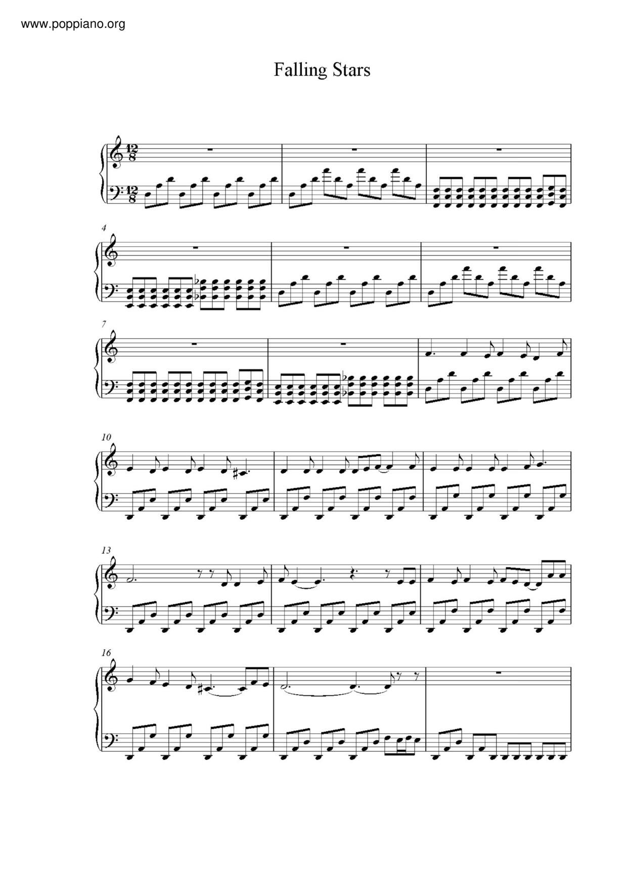 Falling Stars Score