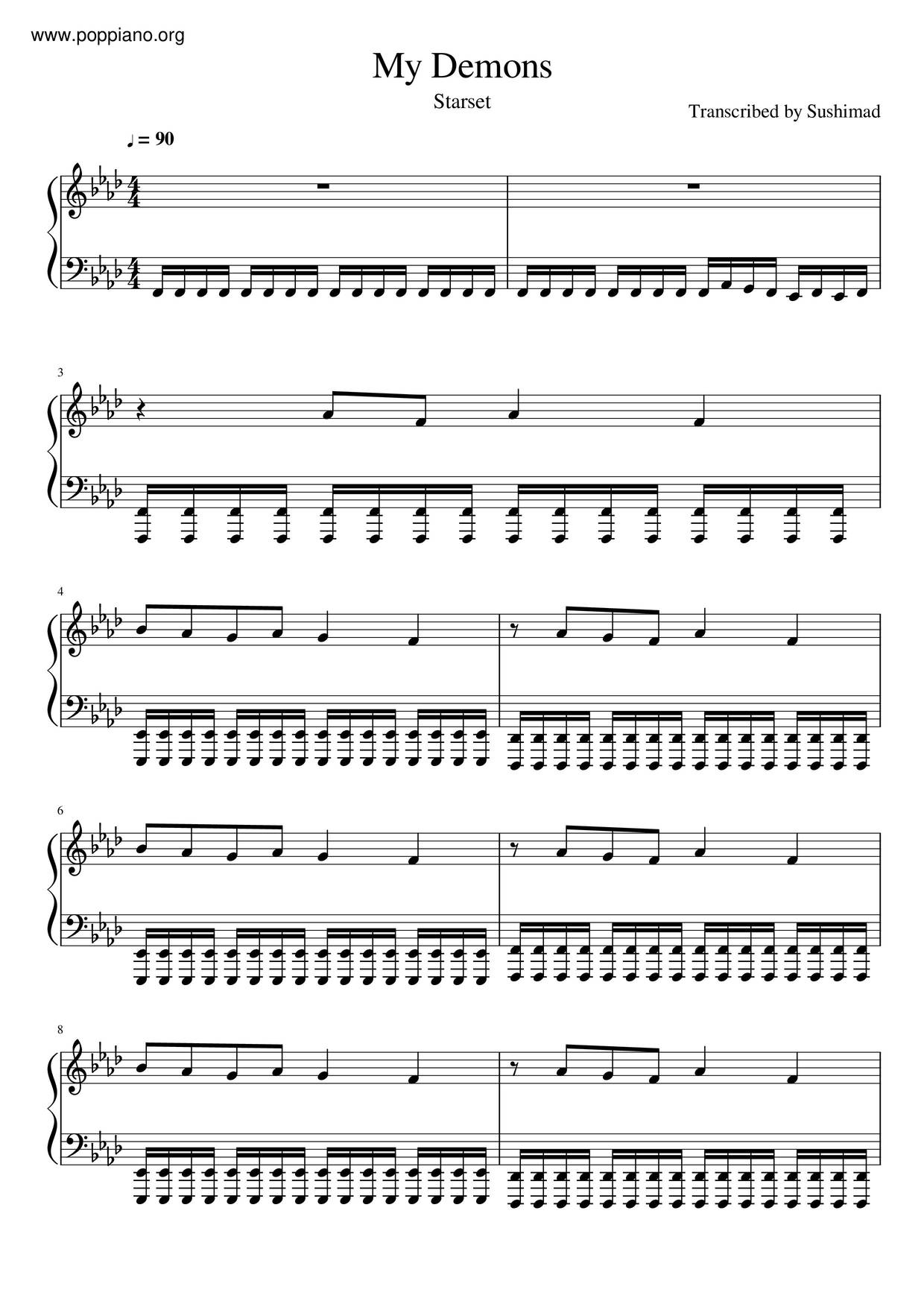 My Demons Score