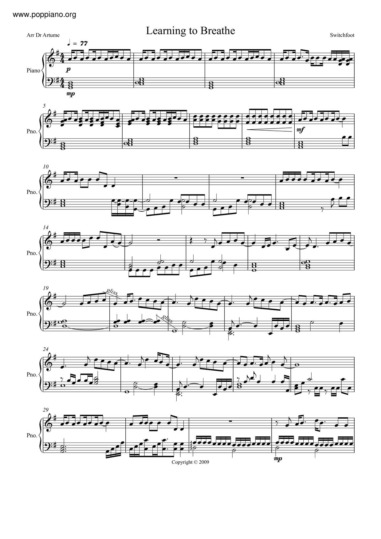 Learning To Breathe Score