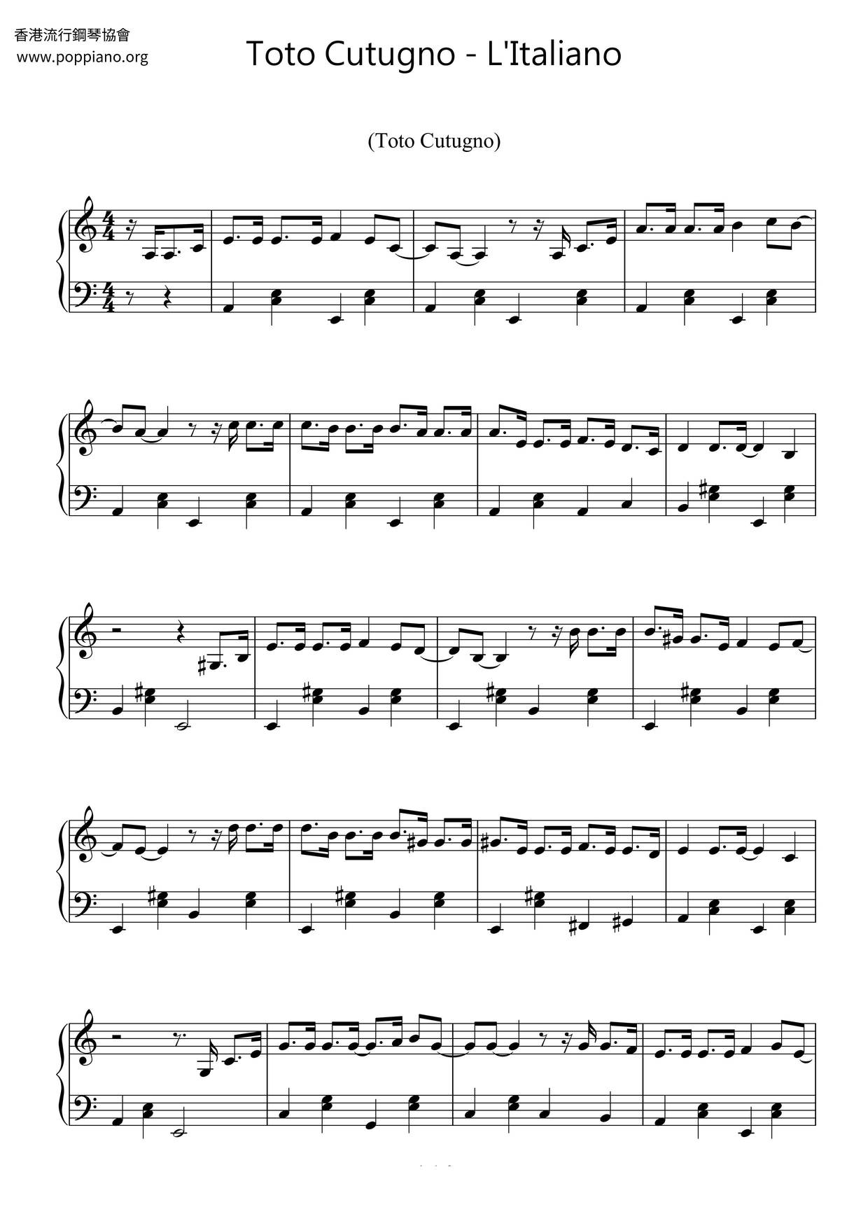 L'Italiano Score
