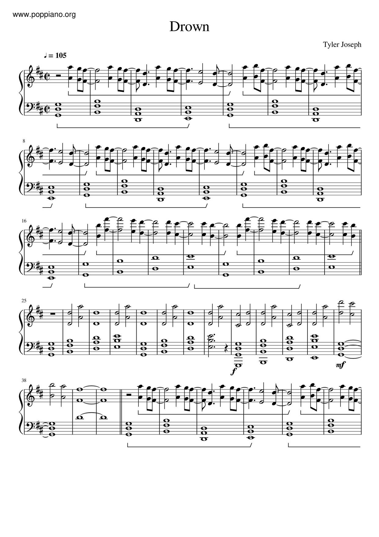 Drown Score
