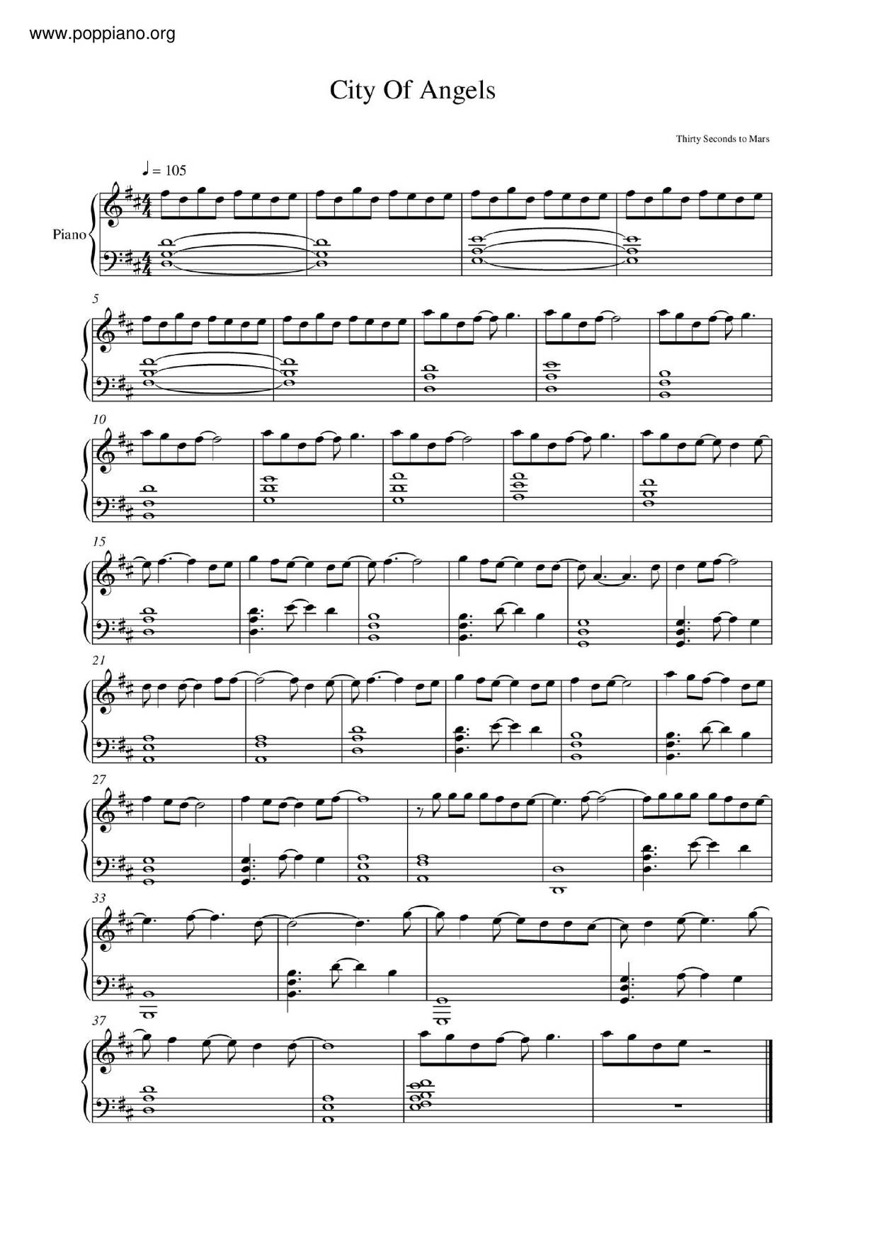 City Of Angels Score