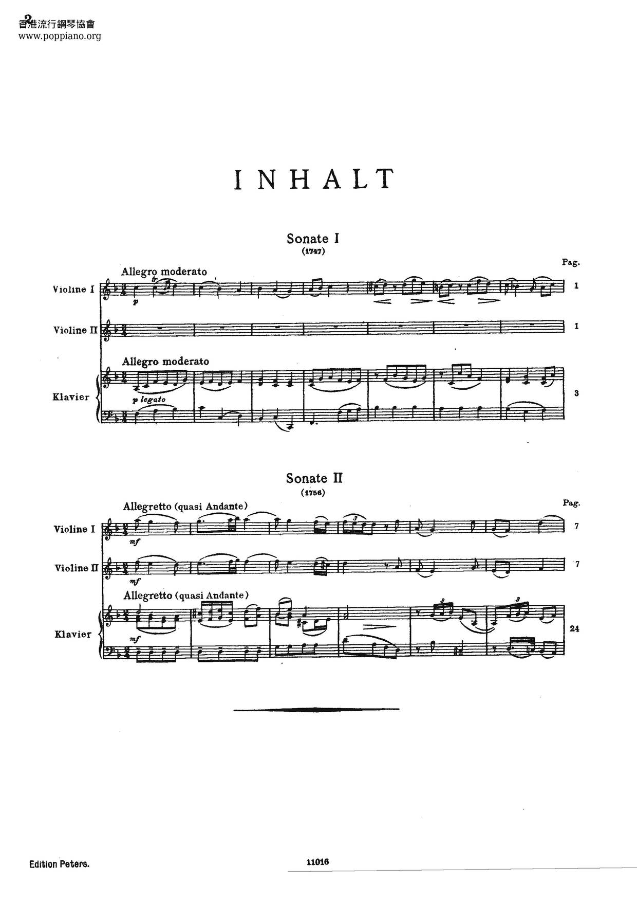2 Sonatas Score
