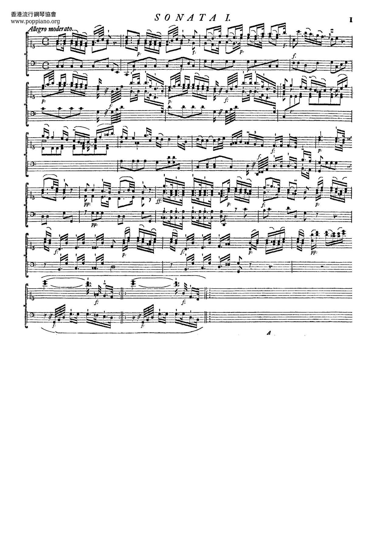 6 Keyboard Sonatas, Wq.51 Score
