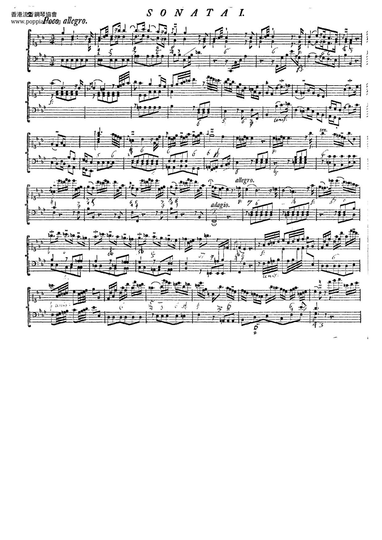 6 Keyboard Sonatas, Wq.52 Score