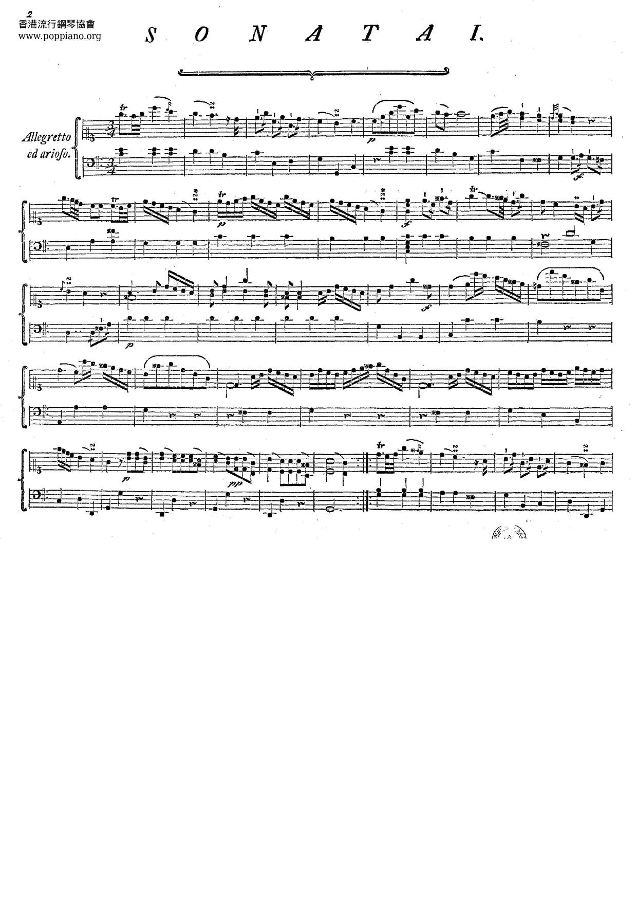 6 Keyboard Sonatas, Wq.53 Score