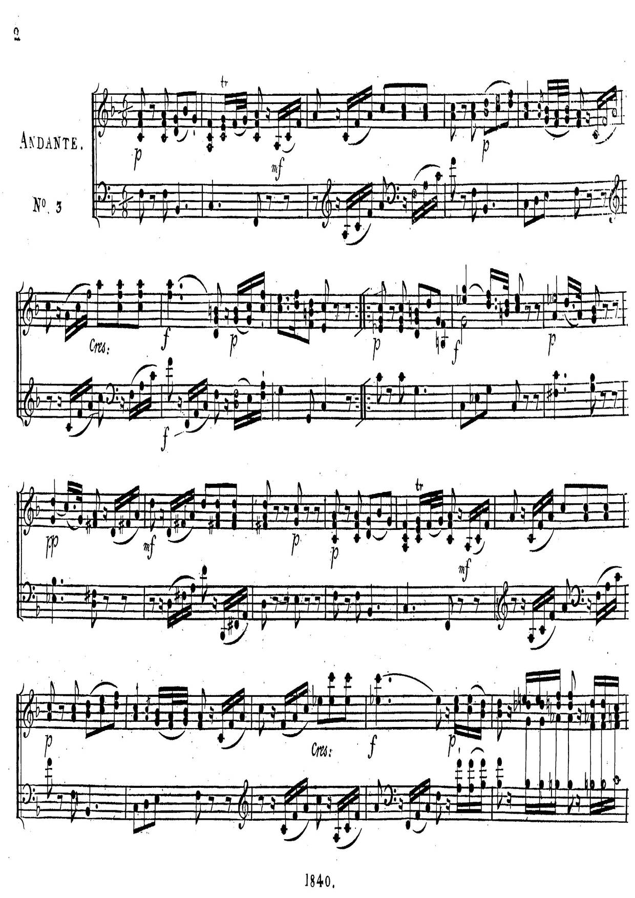 Andante Variato, K. Anh. 138琴谱