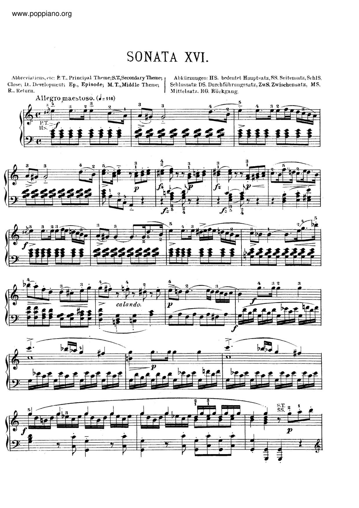 Piano Sonata No. 8, K. 310琴譜