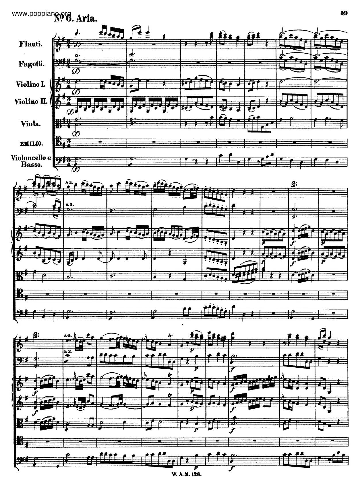 Il Sogno Di Scipione, K. 126ピアノ譜